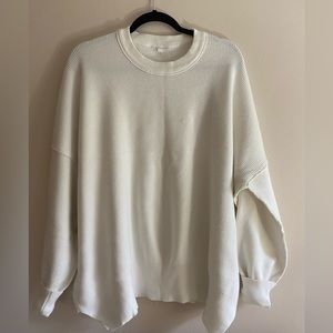 Winter white oversized sweater